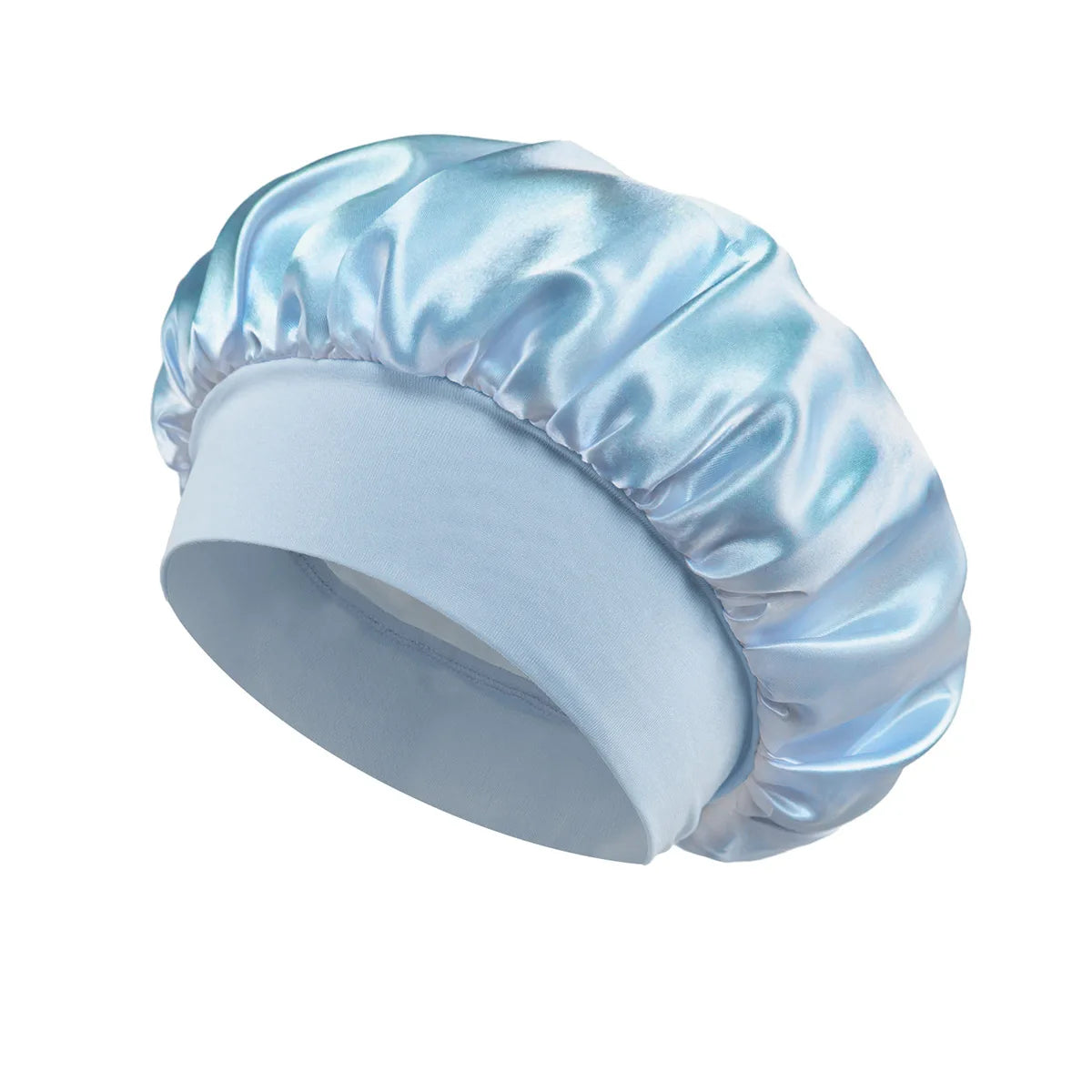 Satin Sleep Bonnet with Wide Elastic Band