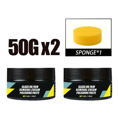 Car Glass Oil Film Remover Paste with Sponge