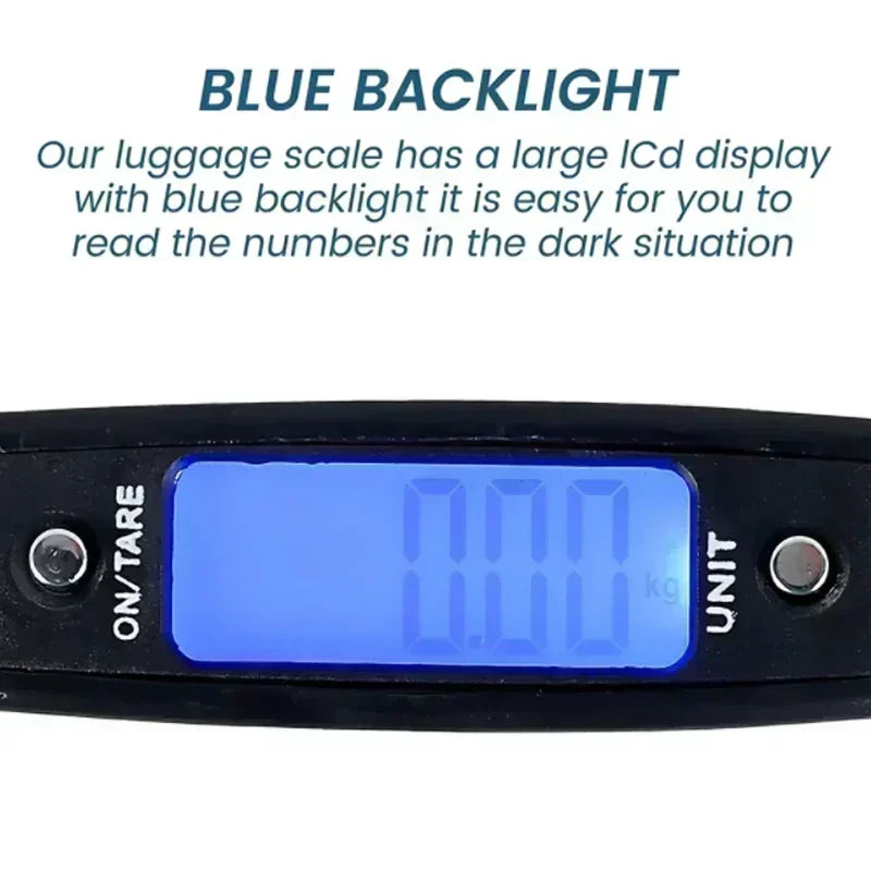 Digital Luggage Scale - 110lb Portable Travel Weight Scale with Backlight Display