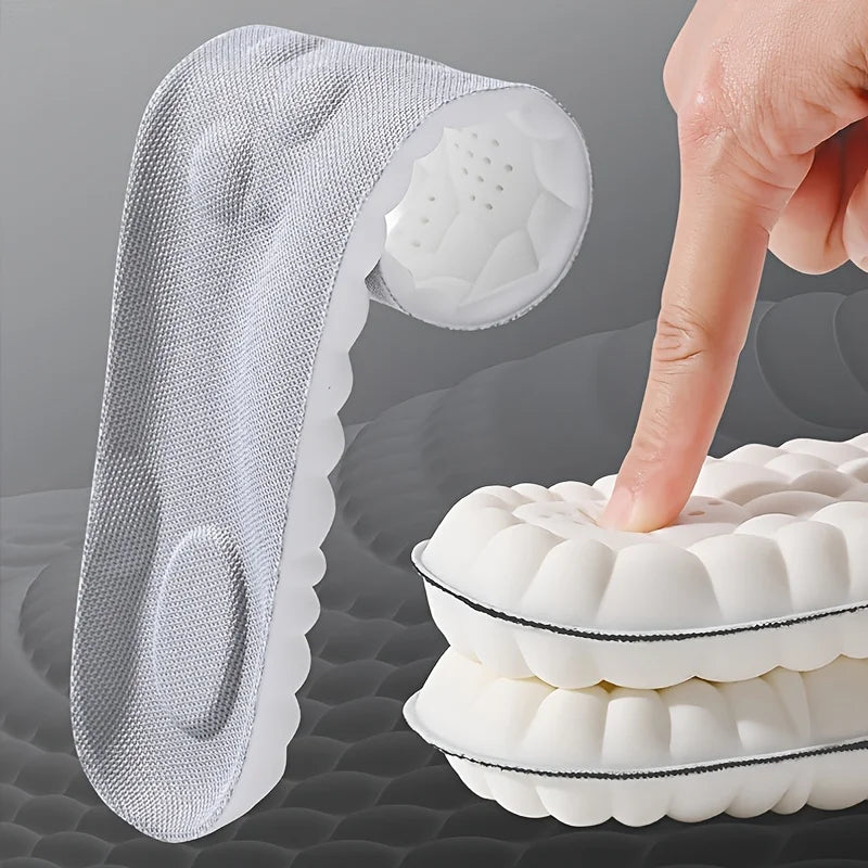 Latex Sport Insoles with Arch Support, Breathable & Deodorizing