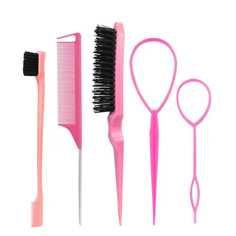 Professional Hair Styling Comb Set for Teasing, Braiding, and Expert Styling - Flexivo