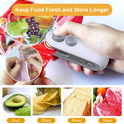 Mini Heat Bag Sealer – Portable Rechargeable Bag Sealing Machine
