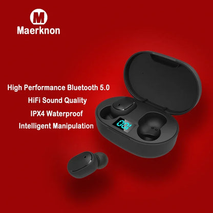 E6S TWS Wireless Earbuds with Mic & LED Display