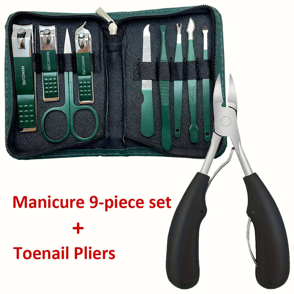 Stainless Steel Nail Care Kit with Travel Case