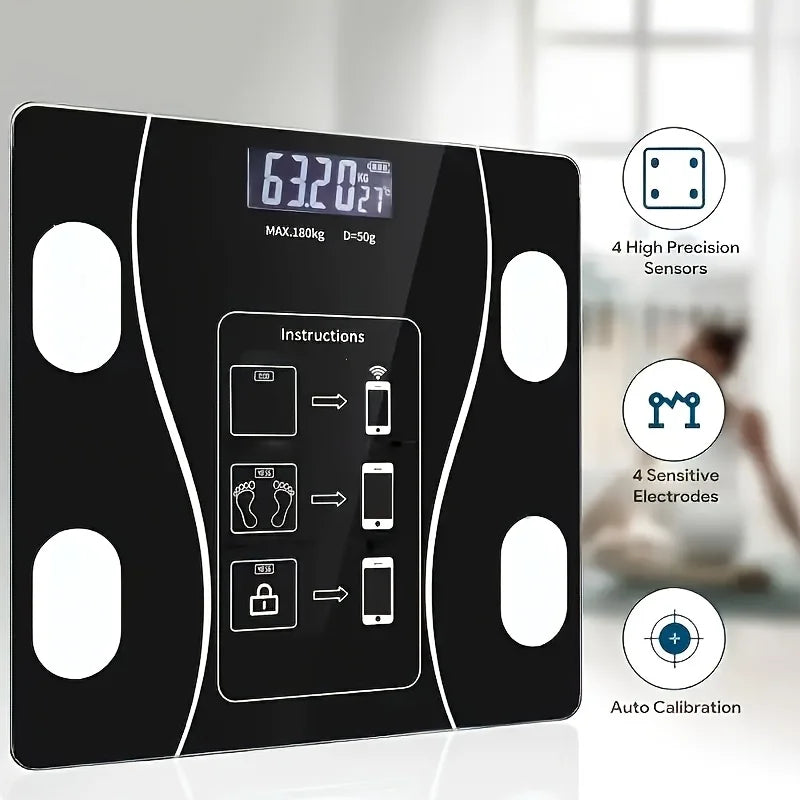 Smart Digital Body Scale - LED Display, 400 lbs Capacity, High Precision Weight Scale