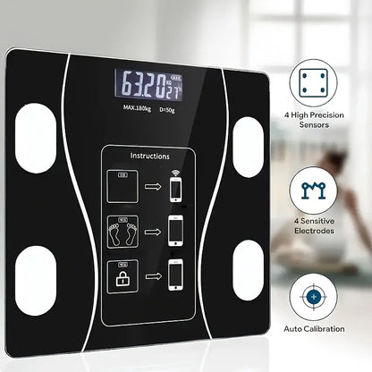 Smart Digital Body Scale - LED Display, 400 lbs Capacity, High Precision Weight Scale