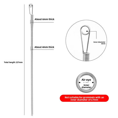 Bendable Spring Drawstring Threader Tool — Elastic Band & Cord Guide for Sewing