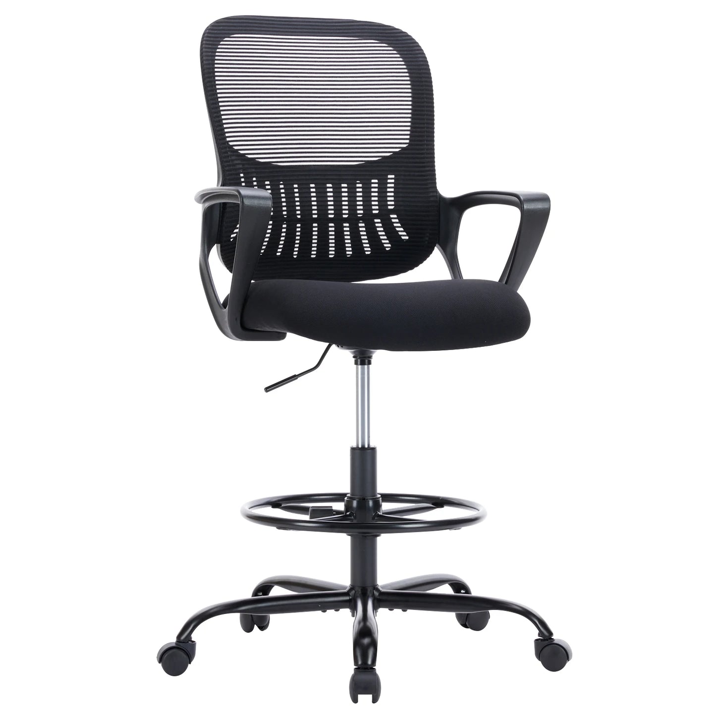 Ergonomic Mesh Office Chair, No Headrest, Adjustable Height & Armrests