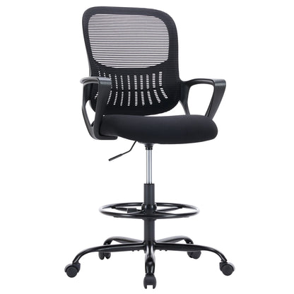 Ergonomic Mesh Office Chair, No Headrest, Adjustable Height & Armrests