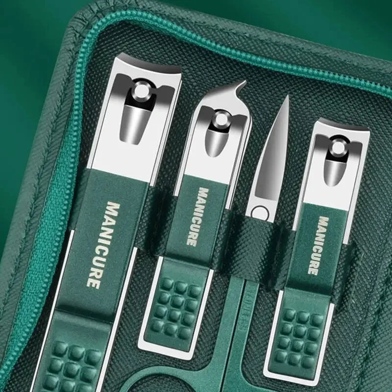 Stainless Steel Nail Care Kit with Travel Case