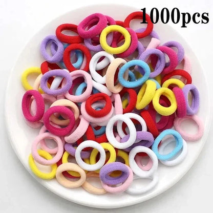 Nylon Mini Elastic Hair Ties, Assorted Packs