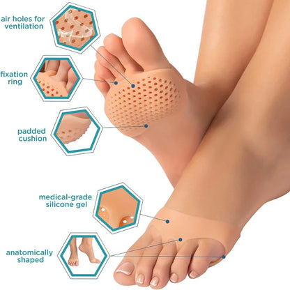 Silicone Gel Toe Separator & Bunion Cushion (2 Pcs)