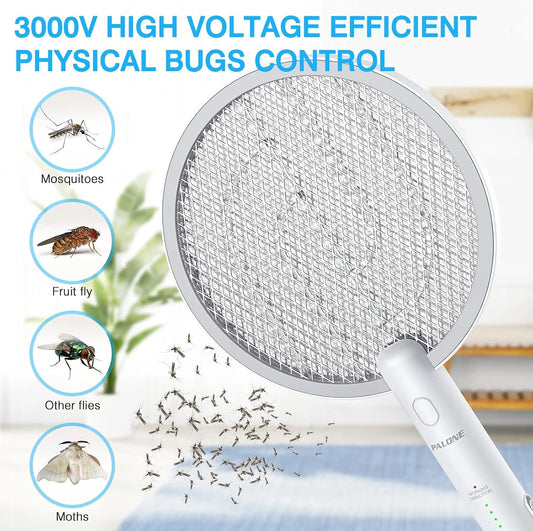 Rechargeable Electric Insect Swatter with Charging Dock