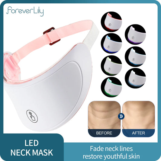 LED Neck Beauty Mask — 7-Color Photon Therapy for Anti-Wrinkle & Skin Tightening - Flexivo