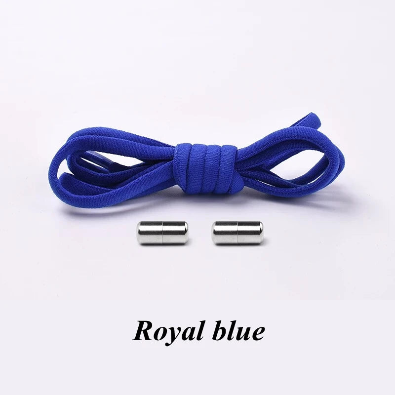 No-Tie Elastic Shoelaces with Metal Lock