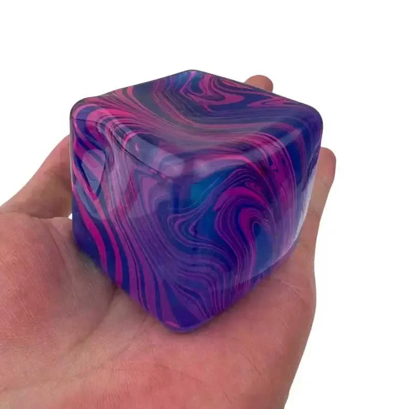 Sensory Stress Relief Cube — Squishy Gel-Filled Ball
