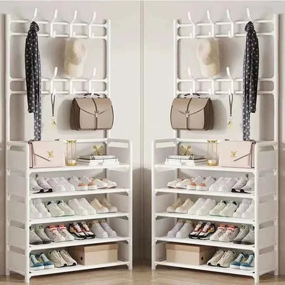 Multi-Layer Shoe and Hat Rack - Stylish Freestanding Organizer for Entryway and Bedroom - Flexivo