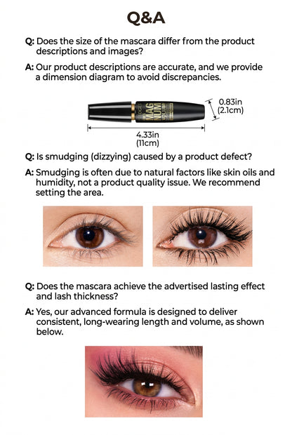 Mascara with Curved Brush Wand