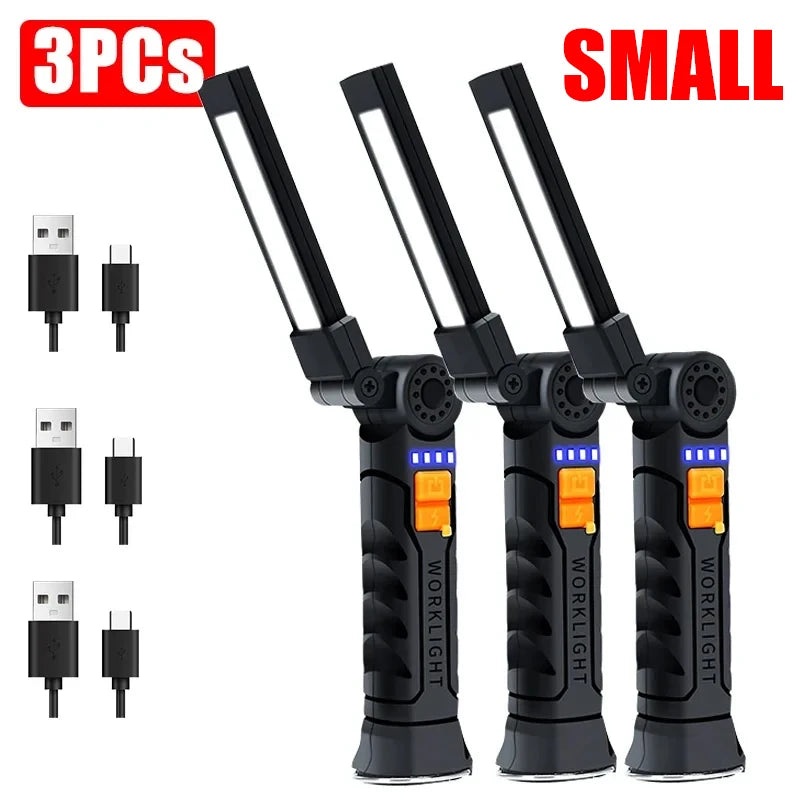USB Rechargeable Magnetic LED Work Light