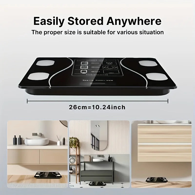 Smart Digital Body Scale - LED Display, 400 lbs Capacity, High Precision Weight Scale