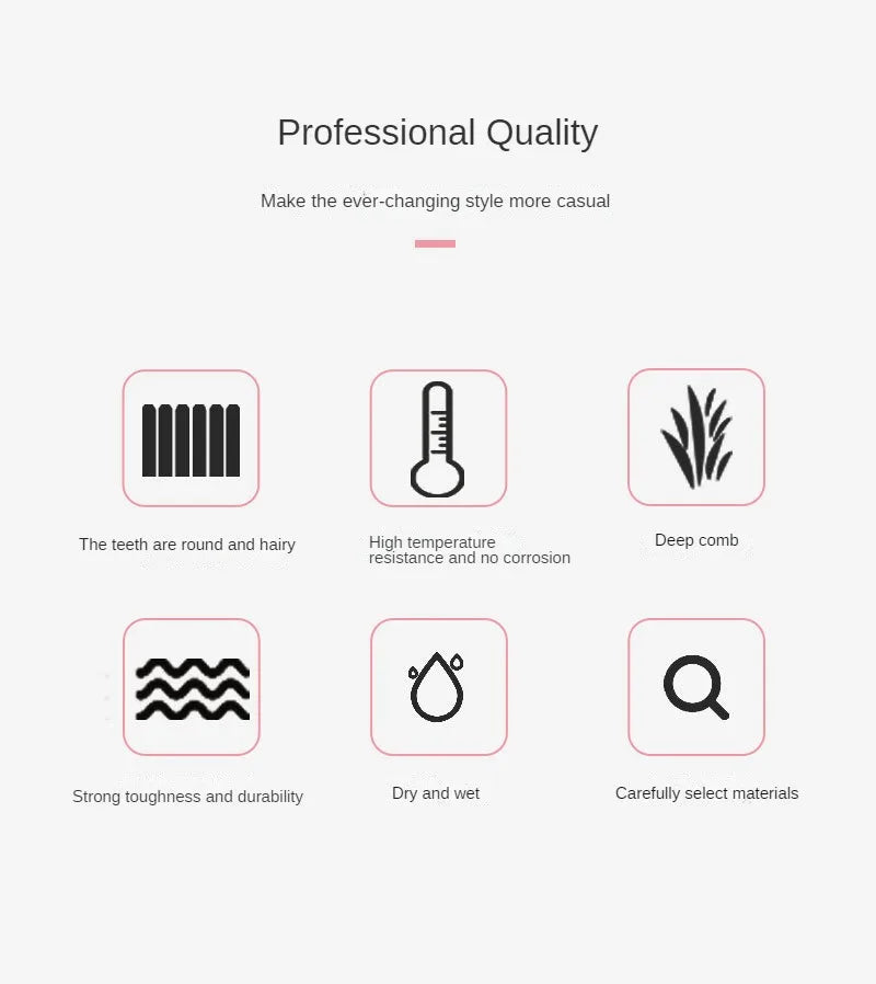Professional Hair Styling Comb Set for Teasing, Braiding, and Expert Styling - Flexivo