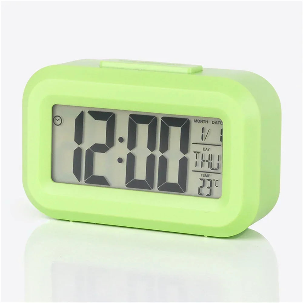 LED Digital Alarm Clock with Temperature & Date Display
