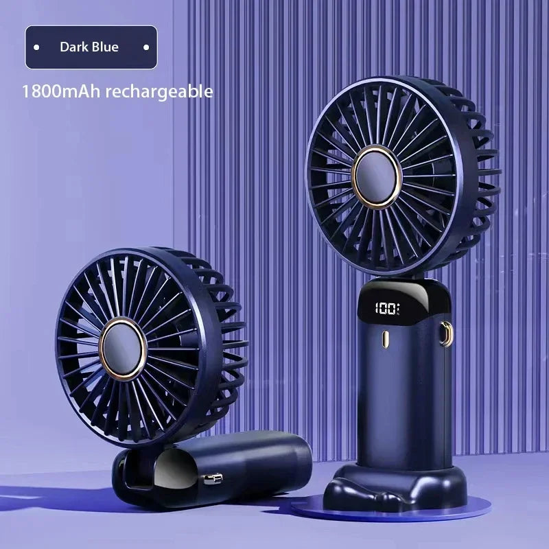 5-Speed Rechargeable Folding Handheld Fan