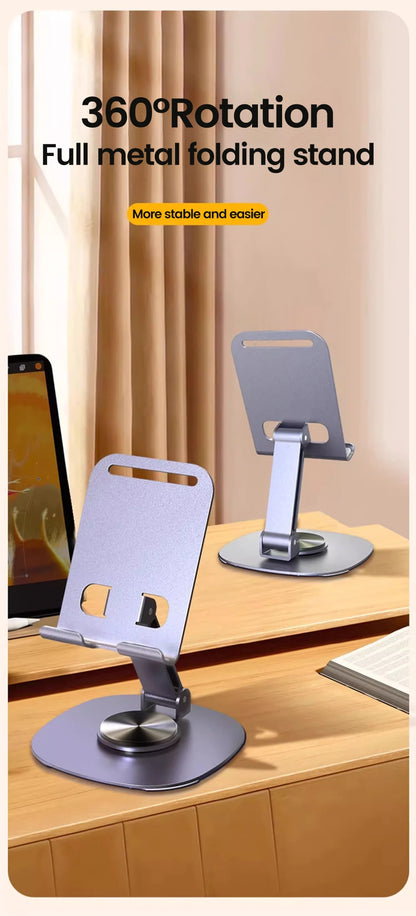Rotating Aluminum Desktop Phone Stand