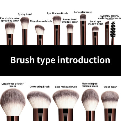 Kabuki Makeup Brush Set – 13 & 14 Piece Professional Blending Kit