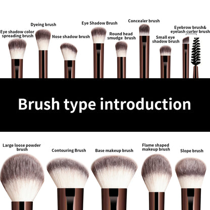 Kabuki Makeup Brush Set – 13 & 14 Piece Professional Blending Kit