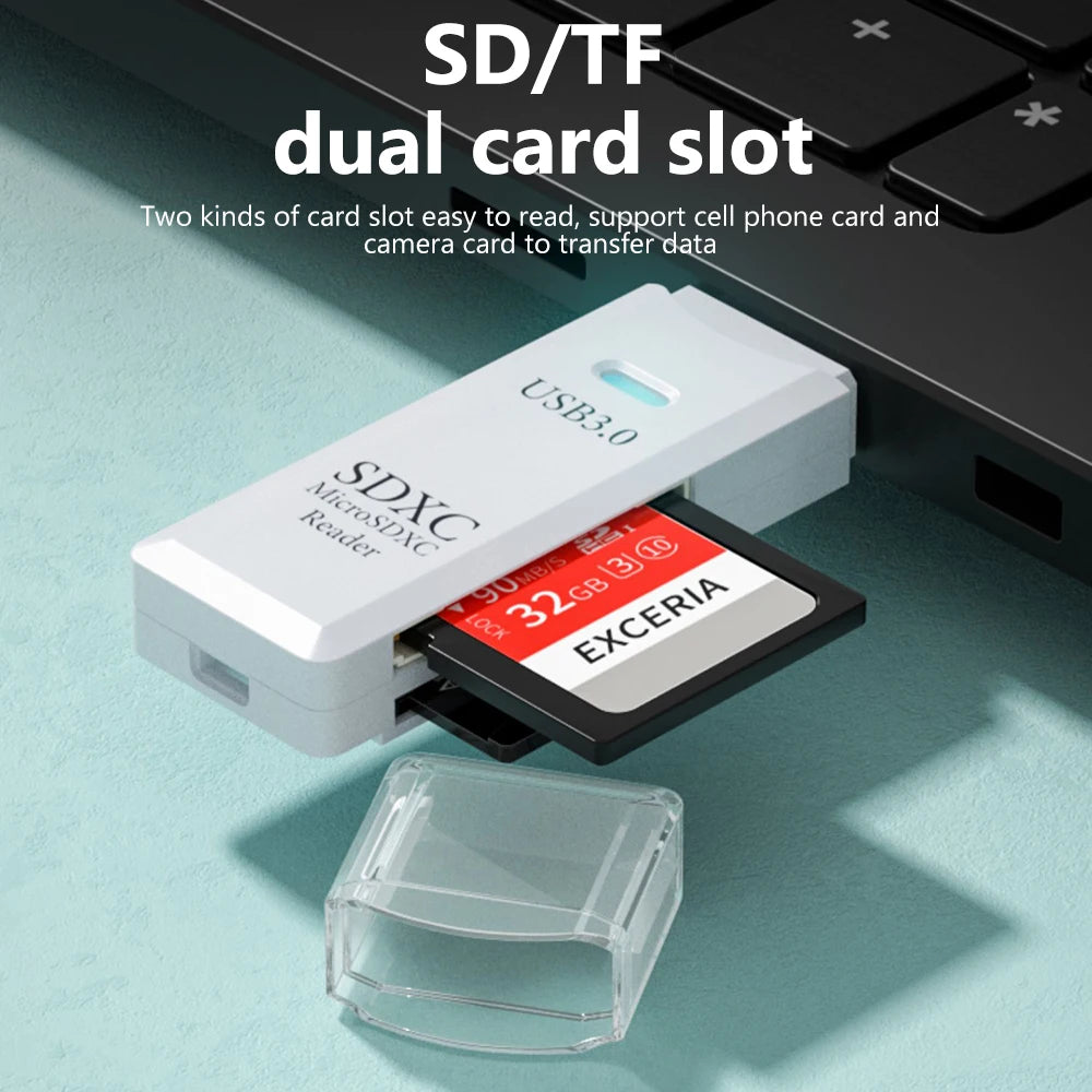 2-in-1 USB SD and microSD Card Reader