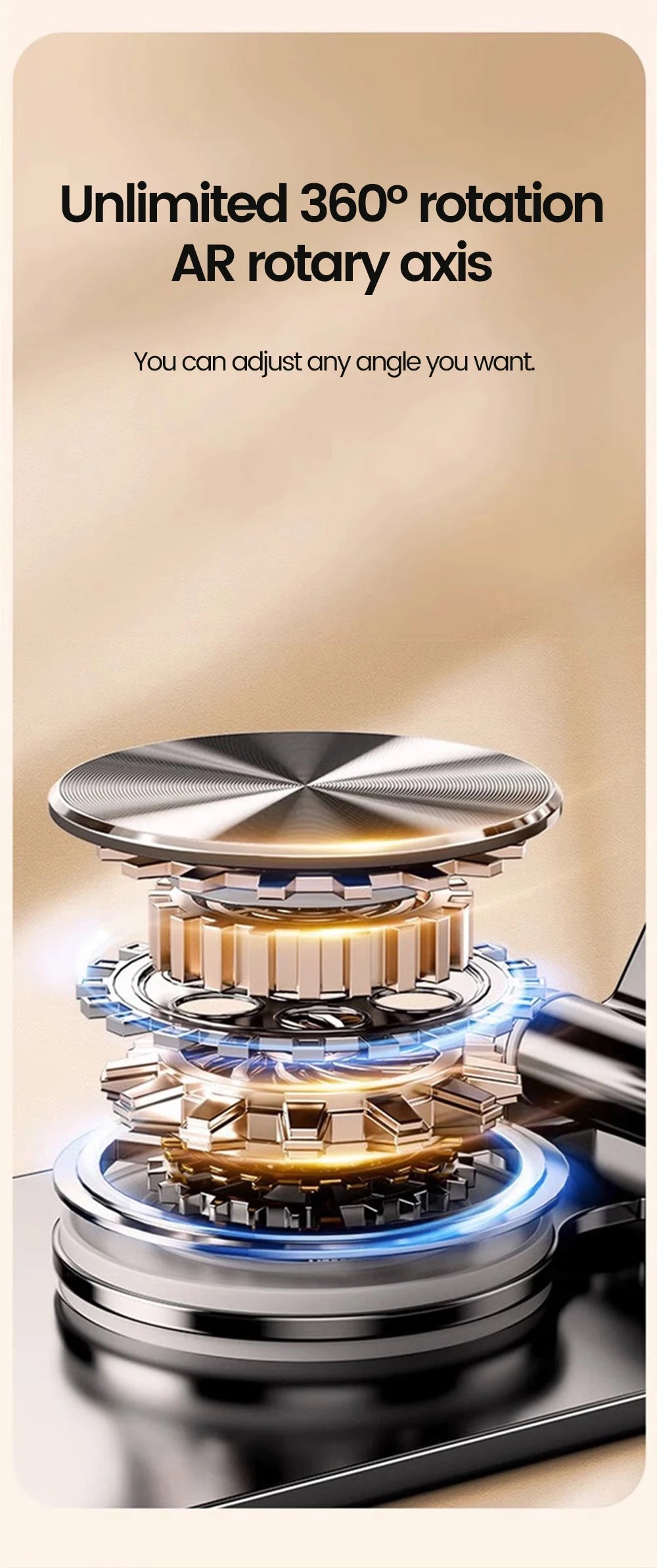 Rotating Aluminum Desktop Phone Stand
