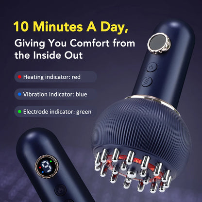 Electric Meridian Massage Brush with Red Light Therapy, Microcurrent & Lymphatic Drainage Guasha Tool - Flexivo