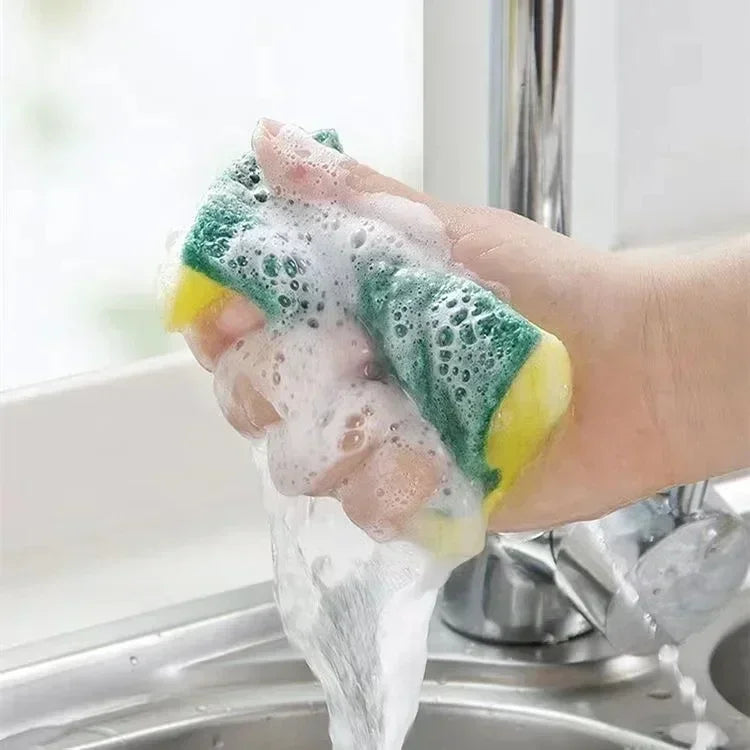 Double-Sided Magic Cleaning Sponge Set | Kitchen Scrubber