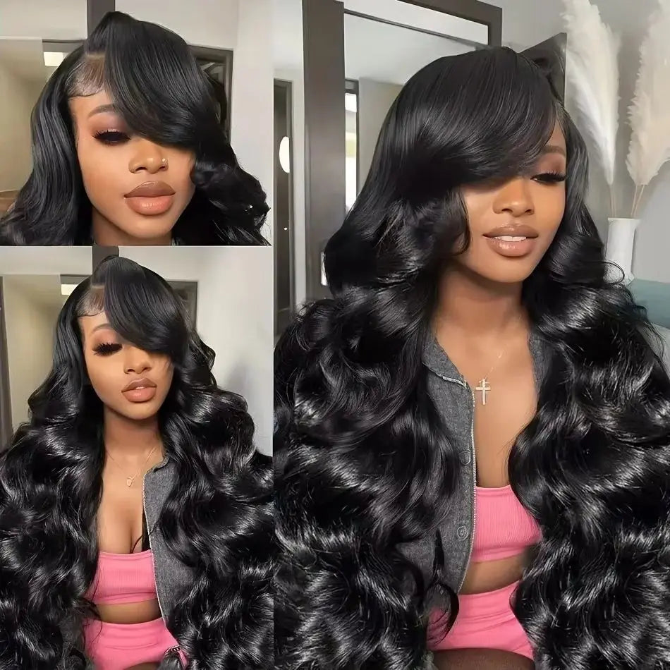 Brazilian Body Wave Human Hair Wig – HD Lace Front, 180% & 200% Density, 16–38 Inch