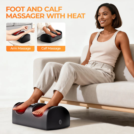 Full Body Massage Mat with Heat – 10 Vibrating Motors, 9 Intensity Levels & Foot Massager Option - Flexivo