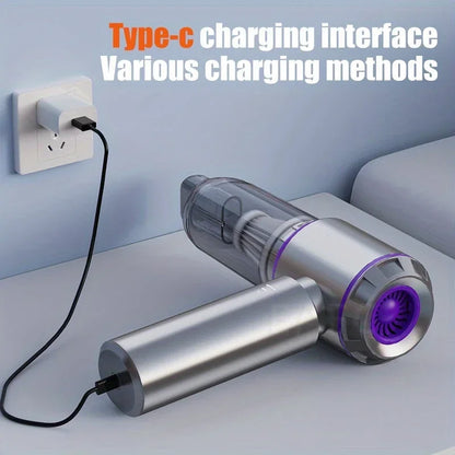 30000Pa Cordless Handheld Vacuum Cleaner - Brushless Motor, 4-in-1 Portable Car & Home Vacuum