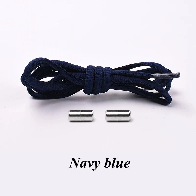 No-Tie Elastic Shoelaces with Metal Lock