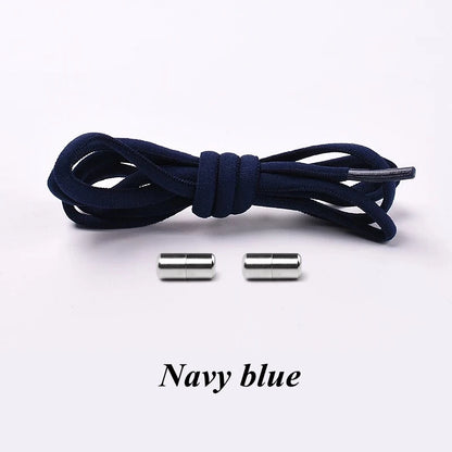 No-Tie Elastic Shoelaces with Metal Lock