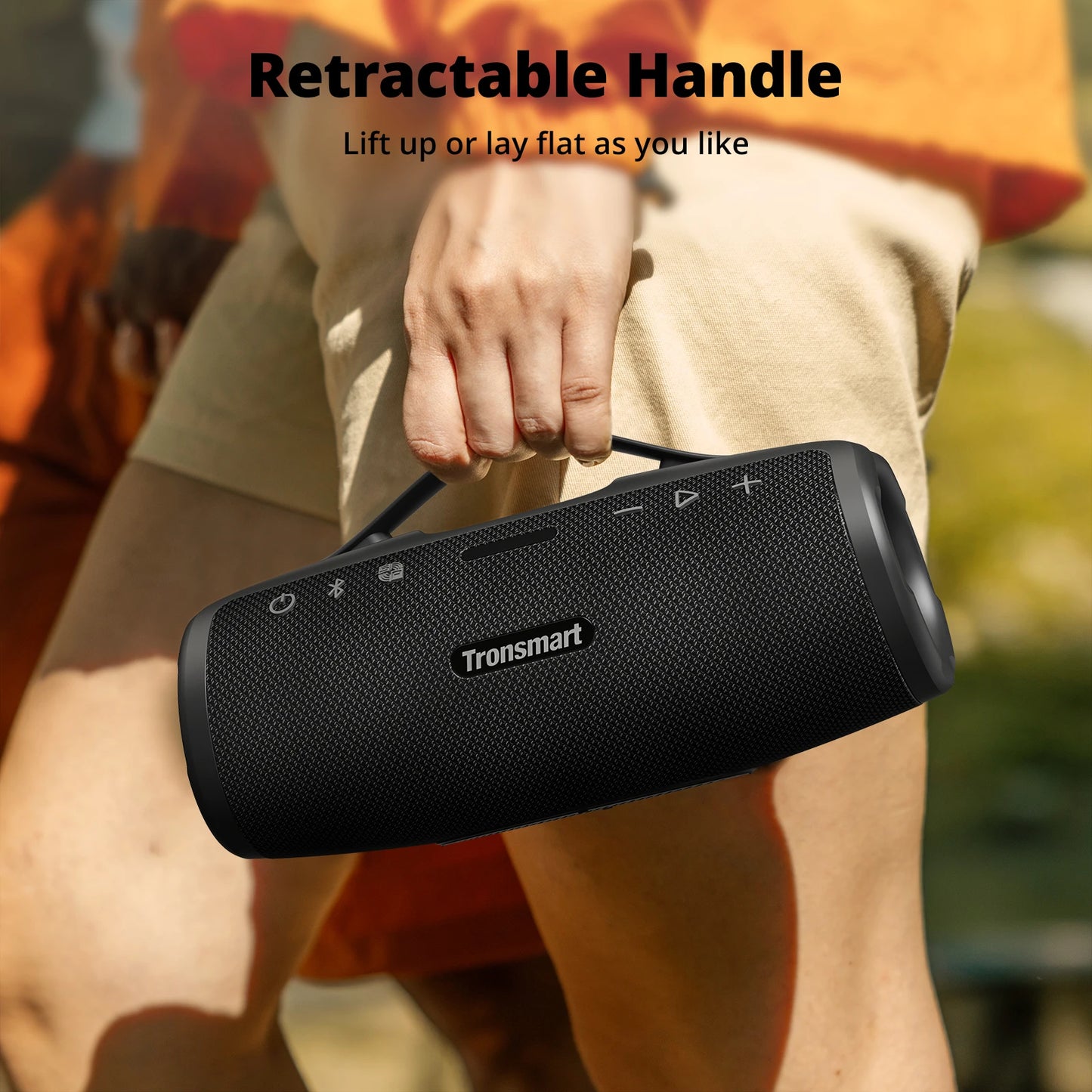 Tronsmart Mirtune S100 Bluetooth Speaker - 50W Portable Wireless Speaker with IPX7 Waterproof, Powerbank & App Control