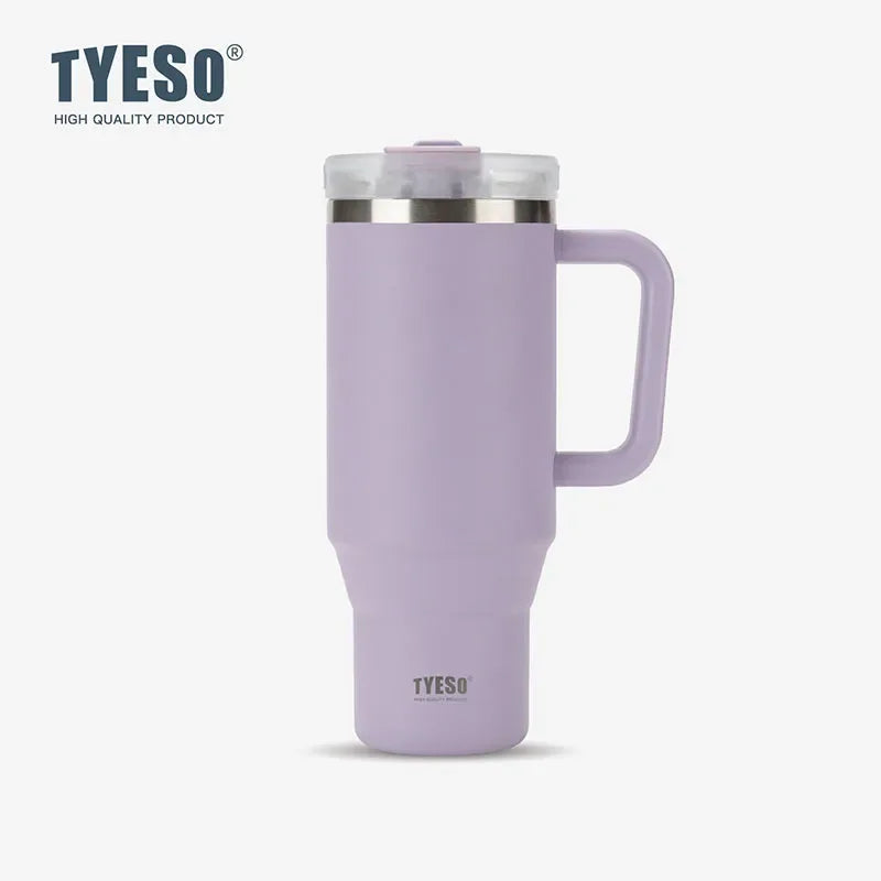 Vacuum Insulated Travel Mug with Straw & Handle for Ultimate Convenience - Flexivo