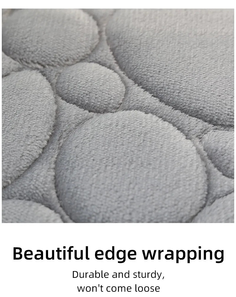 Microfiber Bathroom Mat Set — Non-Slip, Water-Absorbent (3 Pcs)