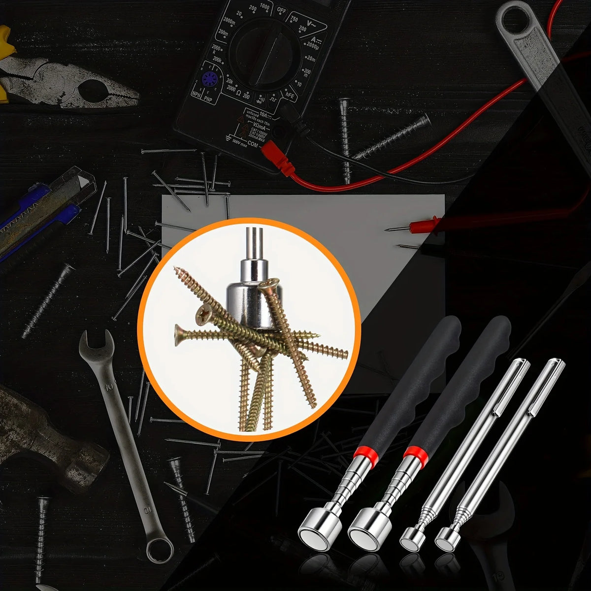Telescopic Magnetic Pickup Tool