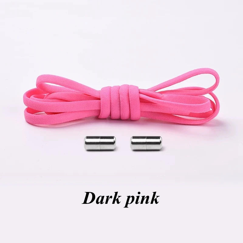 No-Tie Elastic Shoelaces with Metal Lock