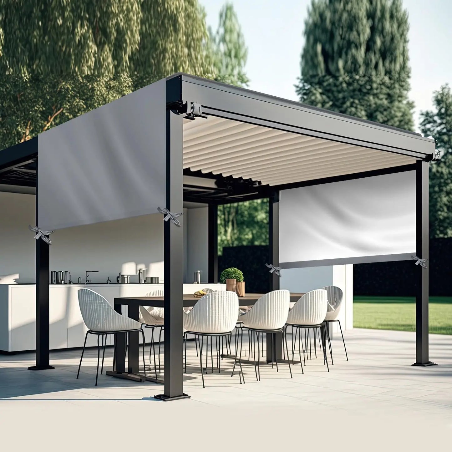 Pergola Replacement Canopy — Waterproof Oxford Shade Cover, 16x8 Ft