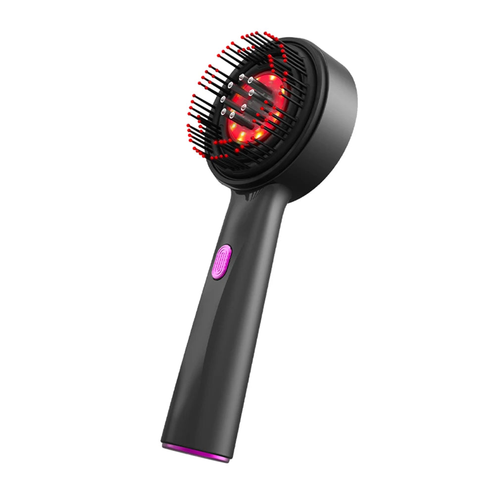 Electric Scalp Massager with Red Light Therapy, Vibration & Hair Growth Serum Applicator - Flexivo