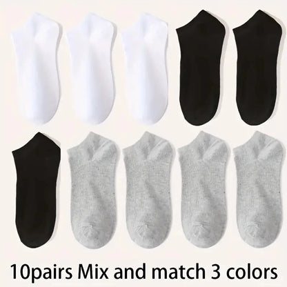 Unisex Comfort-Fit Ankle Socks (5–50 Pairs) — Breathable & Lightweight
