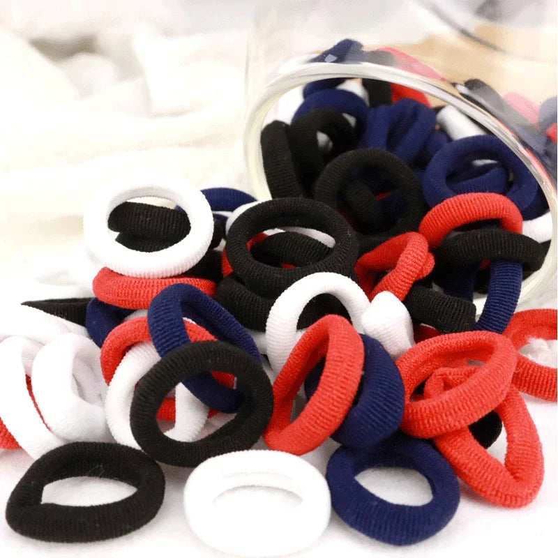 Nylon Mini Elastic Hair Ties, Assorted Packs