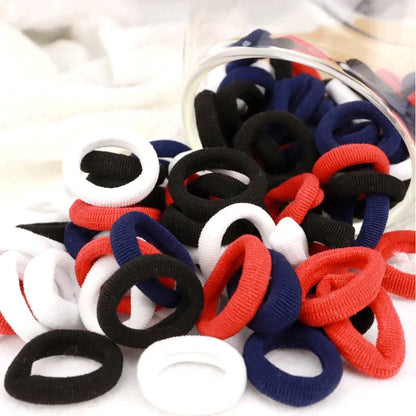 Nylon Mini Elastic Hair Ties, Assorted Packs