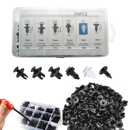 Car Trim Retainer Clips, 50 or 100 Pieces